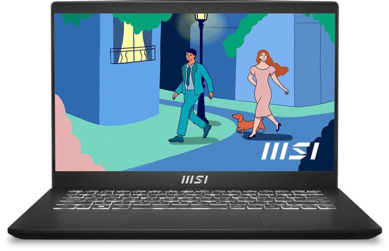 Ноутбук MSI Modern 14 C7M-239XRU 14", IPS, AMD Ryzen 5 7530U 2ГГц, 6-ядерный, 8ГБ DDR4, 512ГБ SSD,  AMD Radeon Graphics, FreeDOS, черный [9s7-14jk12-239]